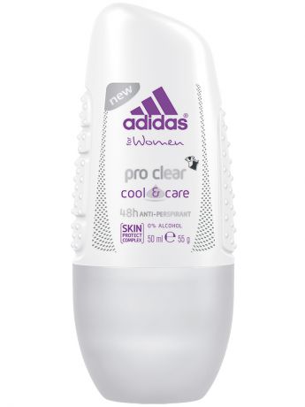 Adidas Роликовый антиперспирант "Adidas Anti-perspirant Roll-Ons Female 50 мл 3 action dry max pro clear"
