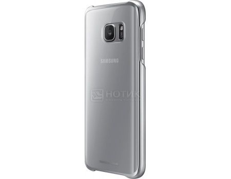 Чехол-накладка Samsung Clear Cover для Samsung Galaxy S7, Поликарбонат, Silver, Серебристый, EF-QG930CSEGRU