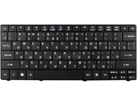 Клавиатура для ноутбука Acer One 751, 752, 753, 1410, 1810T, ZA5, Ferrari One Series, TopON TOP-73412 Черный