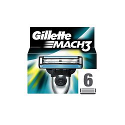 GILLETTE GILLETTE Сменные кассеты для мужской бритвы Gillette Mach3 6 шт.