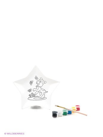 Наборы для рисования Лавка Чудес Набор для росписи керамической тарелки "Звезда"