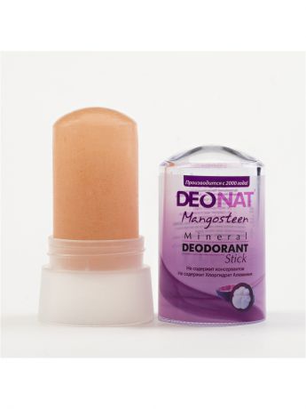 Дезодоранты ДеоНат Кристалл - 100 % натуральный минеральный дезодорант ДеоНат (DeoNat), стик с мангостином, 60 г