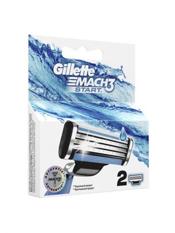 Кассеты для бритв GILLETTE Gillette Mach3 Start Сменные Кассеты Для Бритвы, 2 шт.