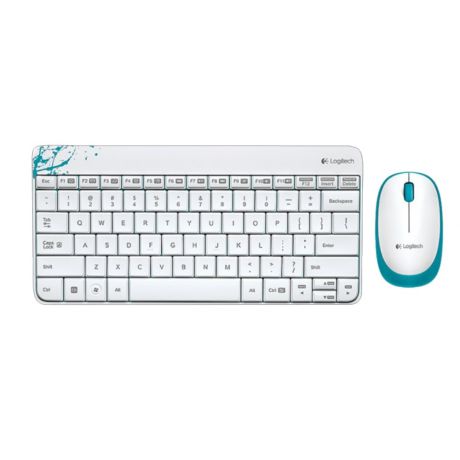 Клавиатура + мышь беспроводные Logitech MK240 White