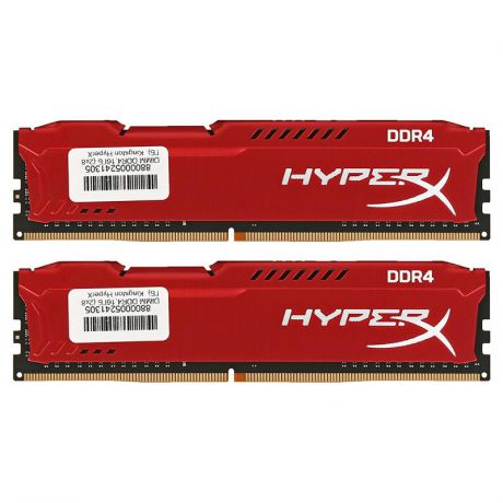 DIMM DDR4, 16ГБ (2x8ГБ), Kingston HyperX Fury Red, HX421C14FR2K2/16