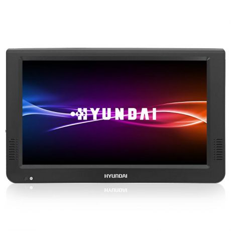 Портативный телевизор Hyundai H-LCD1000, 10"/1024x600 SD/MMC, черный