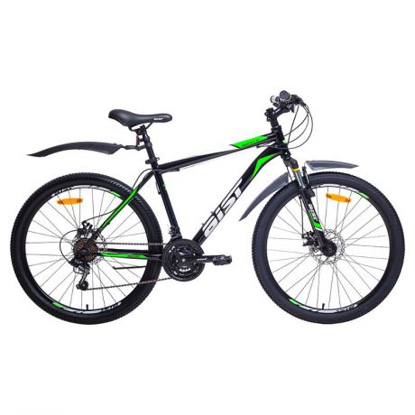 Велосипед двухколесный Аист Quest Disk 26", колесо 26, рама 18, черно-зеленый