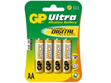 Батарейка GP Ultra 15AU-CR4 AA LR6 (4 шт) в блистере GP15AU-CR4
