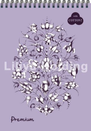 Лилия Холдинг Полиграфия Блокнот "Premium Lavanda" (темно-розовый) 30л А3 на пружине БPr3/Lv