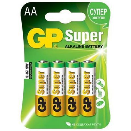 Батарейка GP Super GP15A-2CR5 AA LR6 1.5V (5шт) в блистере GP15A-CR5