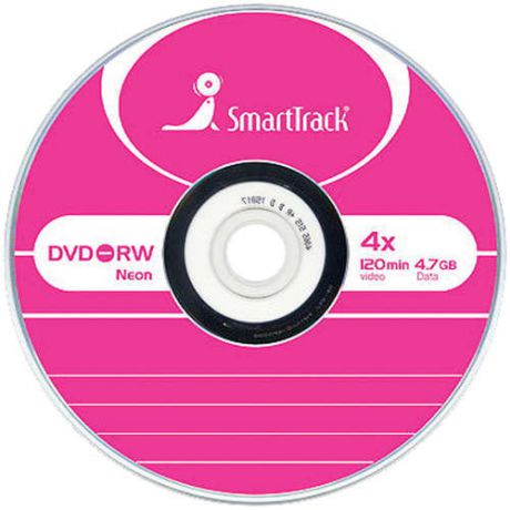 Диск, DVD-RW 4.7Gb Smart Track 4x Slim