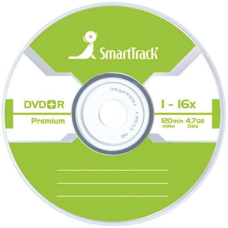 Диск, DVD+R 4.7Gb Smart Track 16x Slim