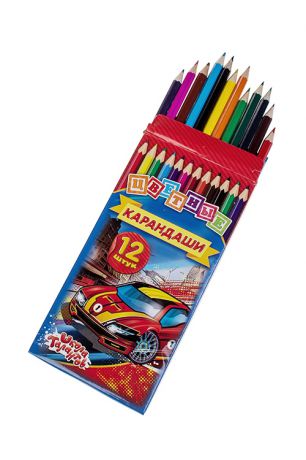 Набор цветных карандашей "Машинка"