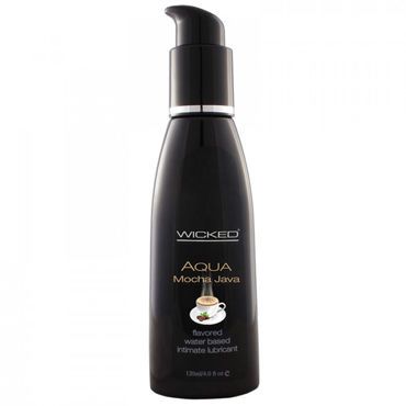 Wicked Aqua Mocha Java, 120мл Съедобный лубрикант со вкусом кофе Мокка