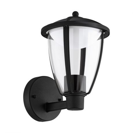 EGLO Уличный светодиодный светильник настенный COMUNERO, 1х6W (LED), L200, H275, лит. алюминий, черный, с