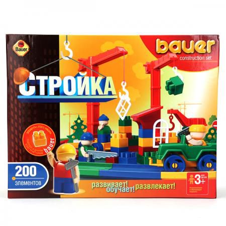 КОНСТРУКТОР КРОХА СЕРИИ СТРОЙКА 200 ЭЛ. В КОР. в кор.3шт