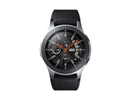 Смарт-часы Samsung Galaxy Watch SM-R800, Серебристая сталь (SM-R800NZSASER)
