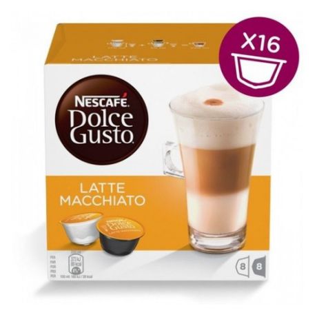 Кофе капсульный DOLCE GUSTO Latte Macchiato, капсулы, совместимые с кофемашинами DOLCE GUSTO®, 194.4грамм [12378380|5219838]