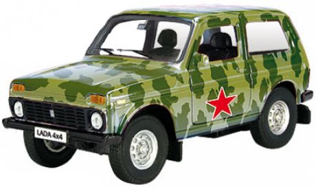Машинки и мотоциклы AUTOTIME Lada 4x4 Армейская 1:36