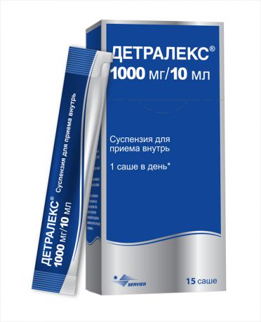 детралекс суспензия 1000 мг/10 мл 15 саше