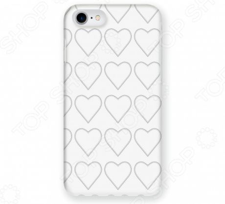 Чехол для iPhone 5 Mitya Veselkov «Сердца-нашивки»