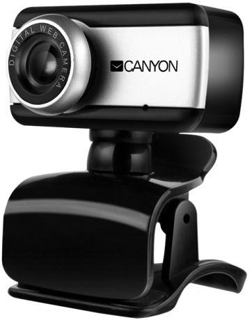 Веб камера Canyon CNE-HWC1 (черный, серебристый)