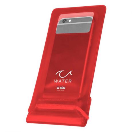Чехол-кармашек SBS TEWATEREASY55R, для телефонов с диагональю до 5.5", водонепроницаемый, красный