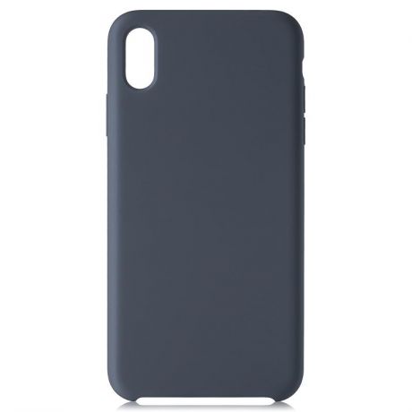 Чехол-крышка uBear Touch Case CS40DB01-I18 для Apple iPhone XS Max, покрытие софт-тач, силиконовый, темно-синий