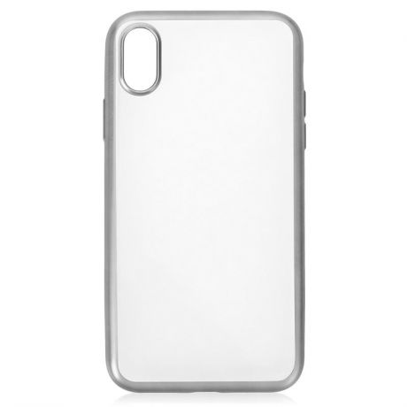 Чехол-крышка uBear Frame Tone Case CS36BL01-I18 для Apple iPhone XR, с рамкой, прозрачный с серым