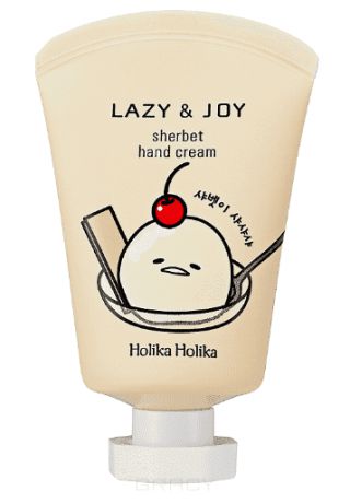 Holika Holika, Крем для рук "Гудетама Лэйзи энд Джой", щербет Gudetama LAZY & JOY Sherbet Hand Cream, 30 мл