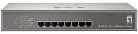 Коммутатор LevelOne FEP-0811 неуправляемый 8 портов 10/100Mbps