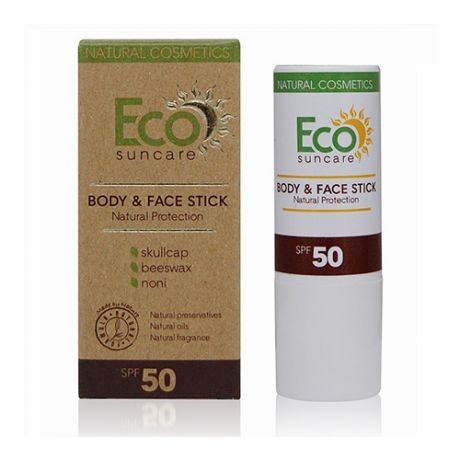Натуральный солнцезащитный карандаш для чувствительных участков кожи лица и тела SPF 50, 17 мл (Eco suncare, Eco suncare)