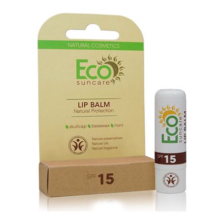 Натуральный солнцезащитный бальзам для губ SPF 15, 5 мл (Eco suncare, Eco suncare)