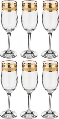 Набор фужеров для шампанского Кристалл, 6 предметов