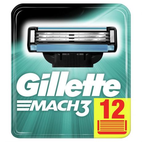 Сменные кассеты Gillette Mach3 12 шт.