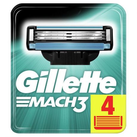 Сменные кассеты Gillette Mach3 4 шт.