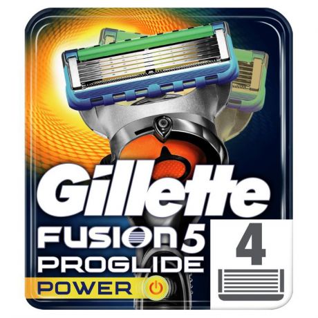 Сменные кассеты Gillette Fusion5 ProGlide Power 4 шт.