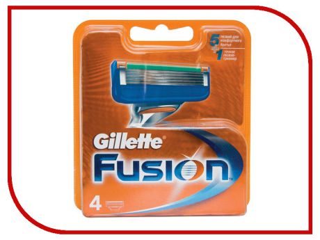 Аксессуар Сменные кассеты Gillette Fusion 4шт 81647495