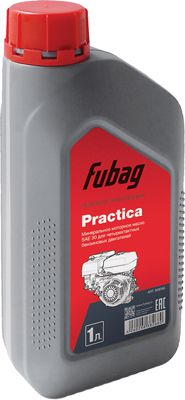 Масло моторное FUBAG минеральное для четырехтактных бензиновых двигателей 1 литр Practica (SAE 30) 838266