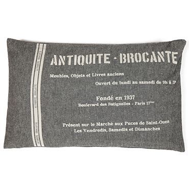 Подушка с наполнителем Secret De Maison Antiquite Доступные цвета: Серая ткань