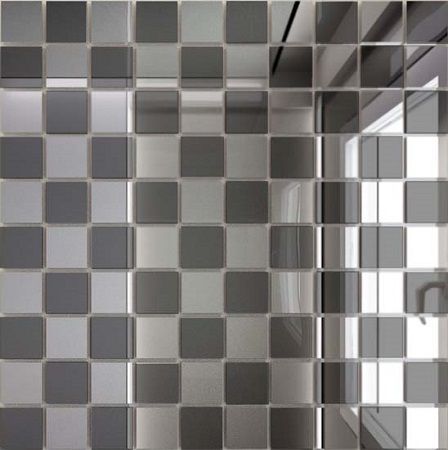 Мозаика зеркальная Серебро + Графит С50Г50 ДСТ 25 х 25/300 x 300 мм (10шт) - 0,9