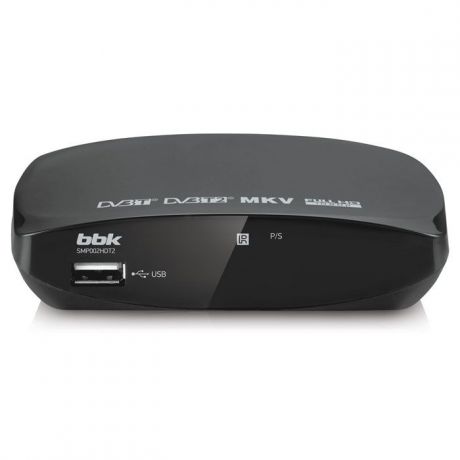 ТВ-тюнер/ресивер BBK DVB-T2 SMP002HDT2, темно-серый