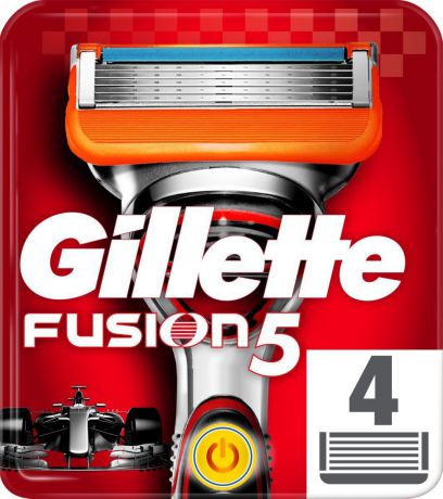 Сменные Кассеты Gillette Fusion5 Power Для Мужской Бритвы,4 шт