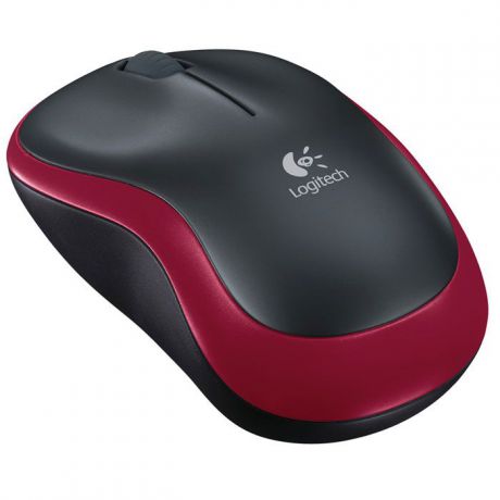 Мышь Logitech M185 Wireless Mouse, Red (910-002240)