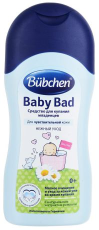 Bubchen Средство для купания младенцев "Baby Bad", с экстрактом ромашки, 200 мл
