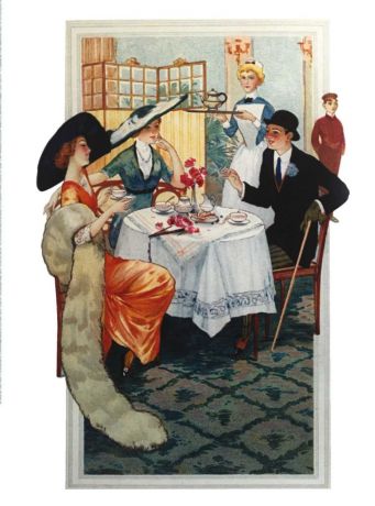 Поздравительная открытка в винтажном стиле № 17, формат А5. Автор Екатерина Рождественская