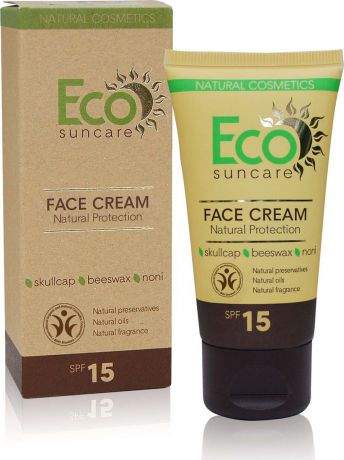 Eco Suncare Натуральный солнцезащитный крем для лица -Natural Sun Protection Face Cream SPF 15 -50мл