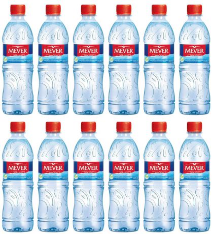 Мевер вода негазированная, 12 шт по 0,5 л