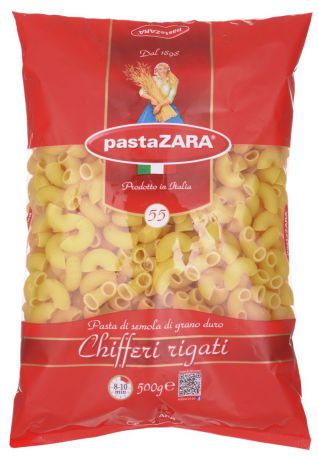 Pasta Zara Рожок рифленый макароны, 500 г