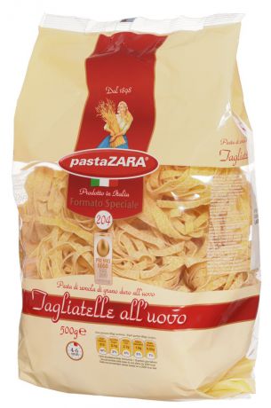 Pasta Zara Клубки яичные средние тальятелле макароны, 500 г